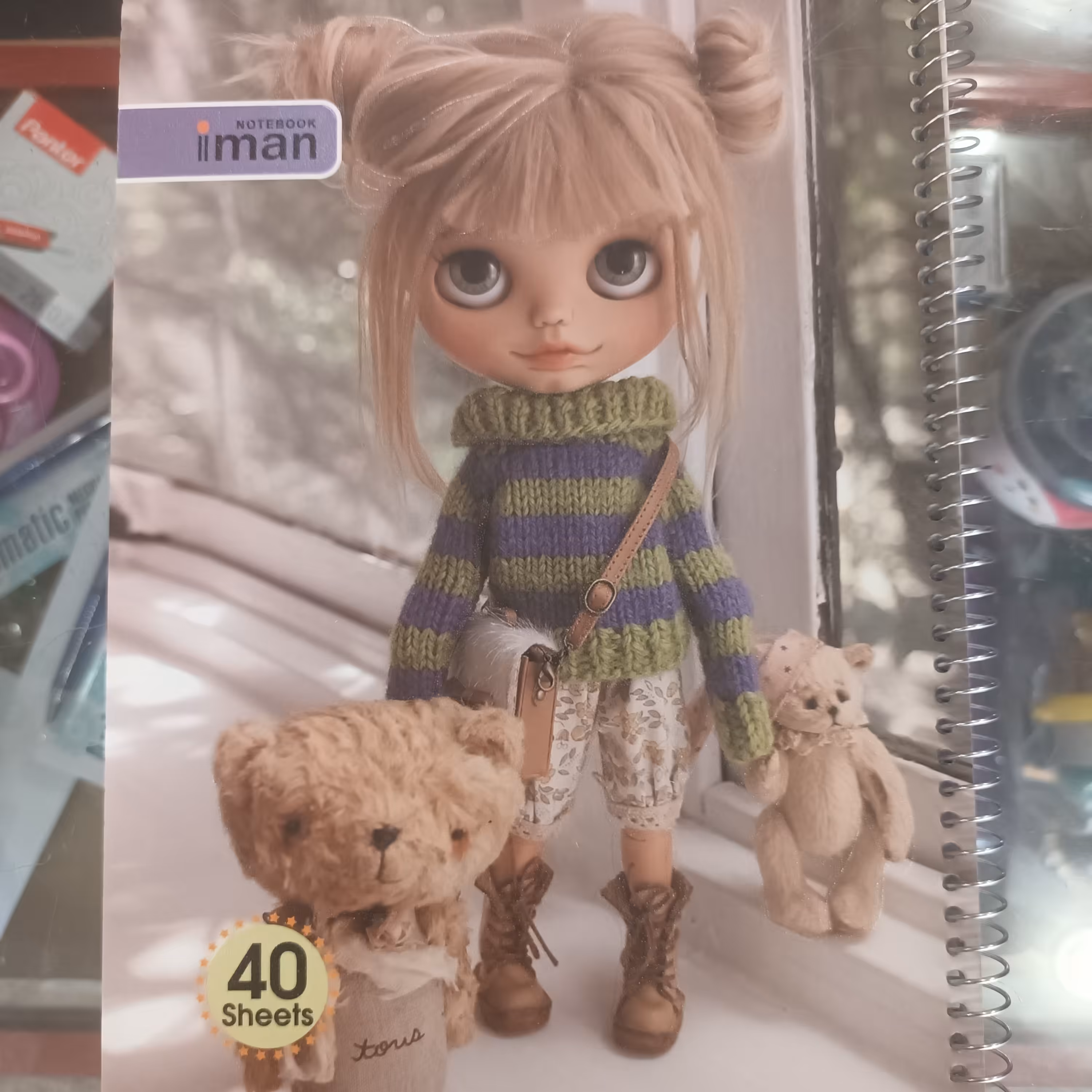 دفتر 40 برگ خط آبی
