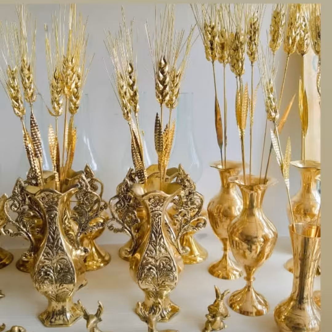 خوشه گندم روکش  برنزی