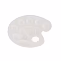 پالت رنگ خرم - مدل تخم مرغی 10 رنگ - پلاستیک سخت-  مناسب برای آبرنگ و گواش (پس کرایه)