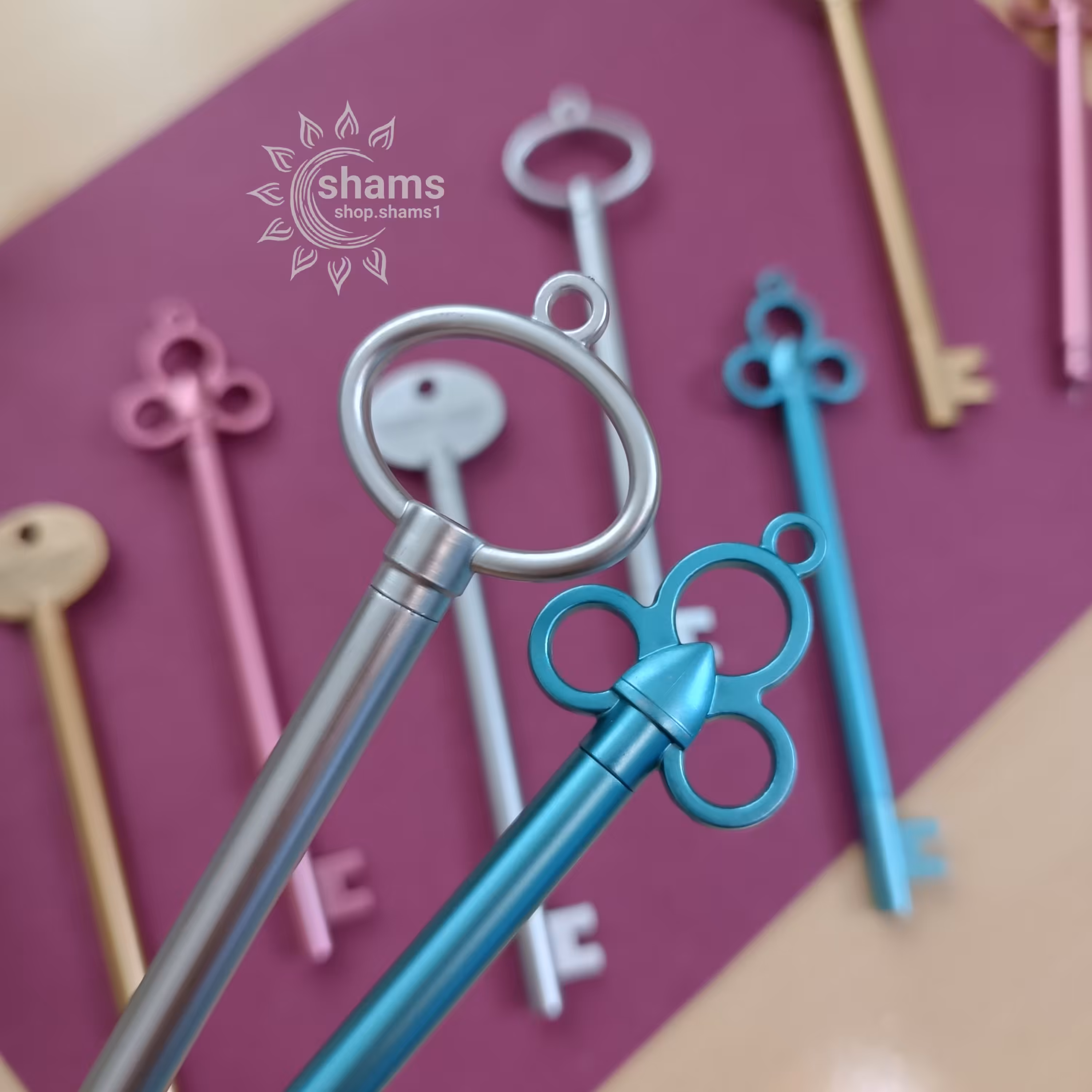 رواننویس کلید رواننویس  رنگ جوهر ابی