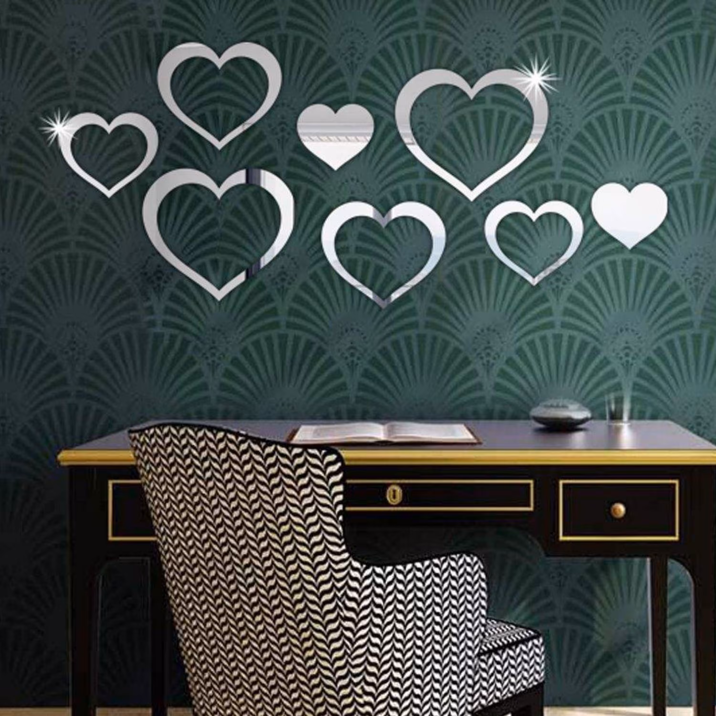 آینه پدیده پلاس مدل قلب 002