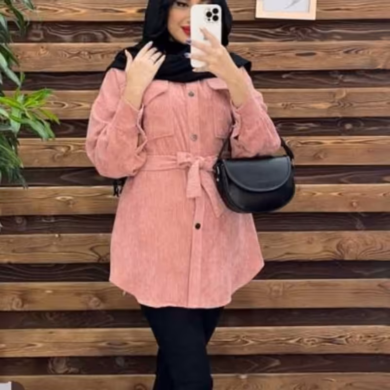 مانتو زنانه مخمل کبریتی عالی سایز 36 تا 48