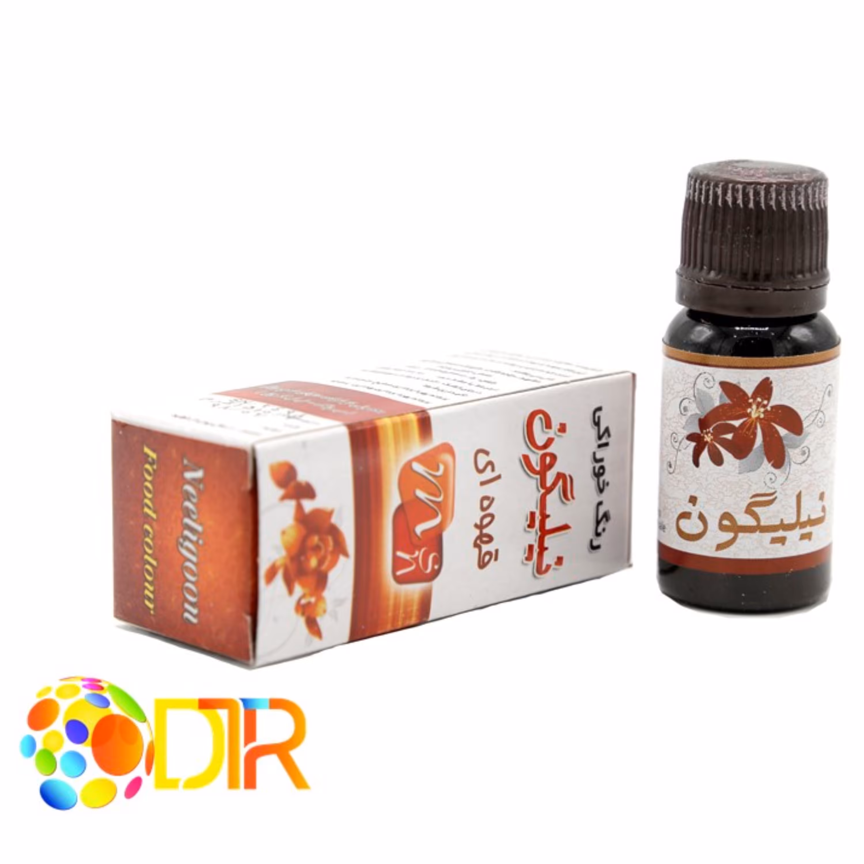 رنگ خوراکی مایع قهوه ای 18 گرمی نیلیگون