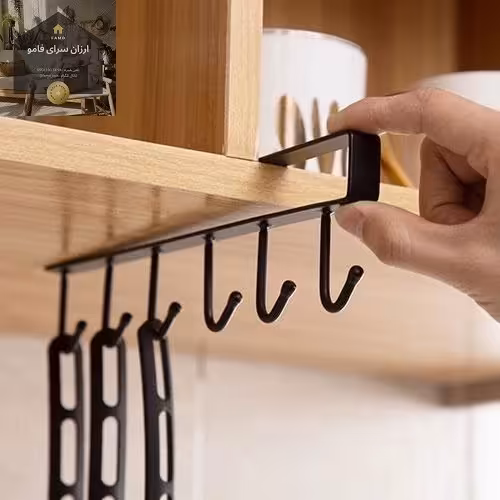 آویز کفگیر و ملاقه کابینتی فلزی | amazonchi