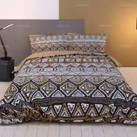 سرویس روتختی ترکسان دو نفره  تک رو 6تکه طرح D396