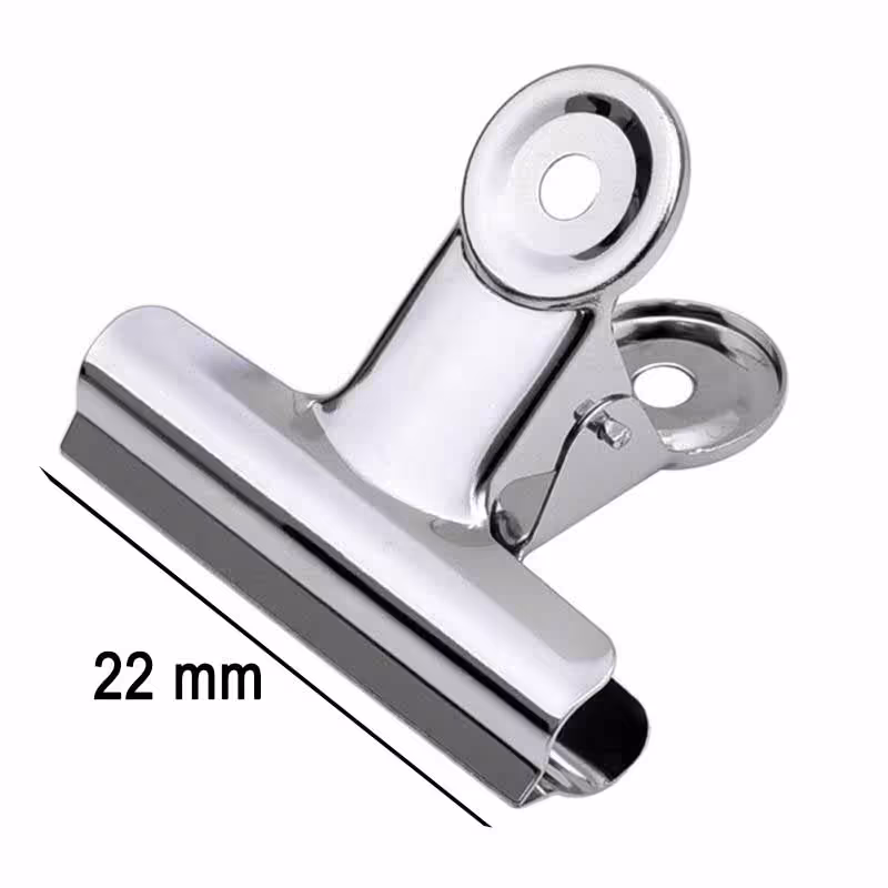 خرید گیره کاغذ فلزی سایز 22 میلی متر بسته 6 عددی کد 6106