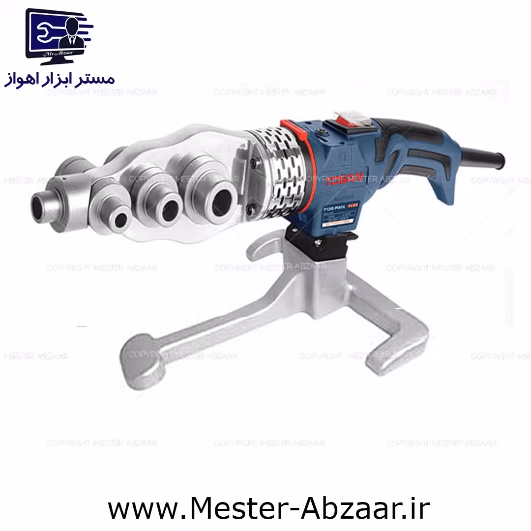 اتو لوله سبز گوشه زن صنعتی 1350 وات دیمردار توسن با گارانتی مدل 7135 TOSAN