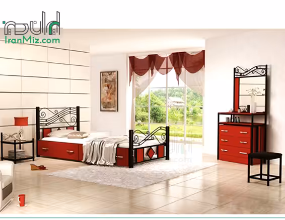 تخت یکنفره موج