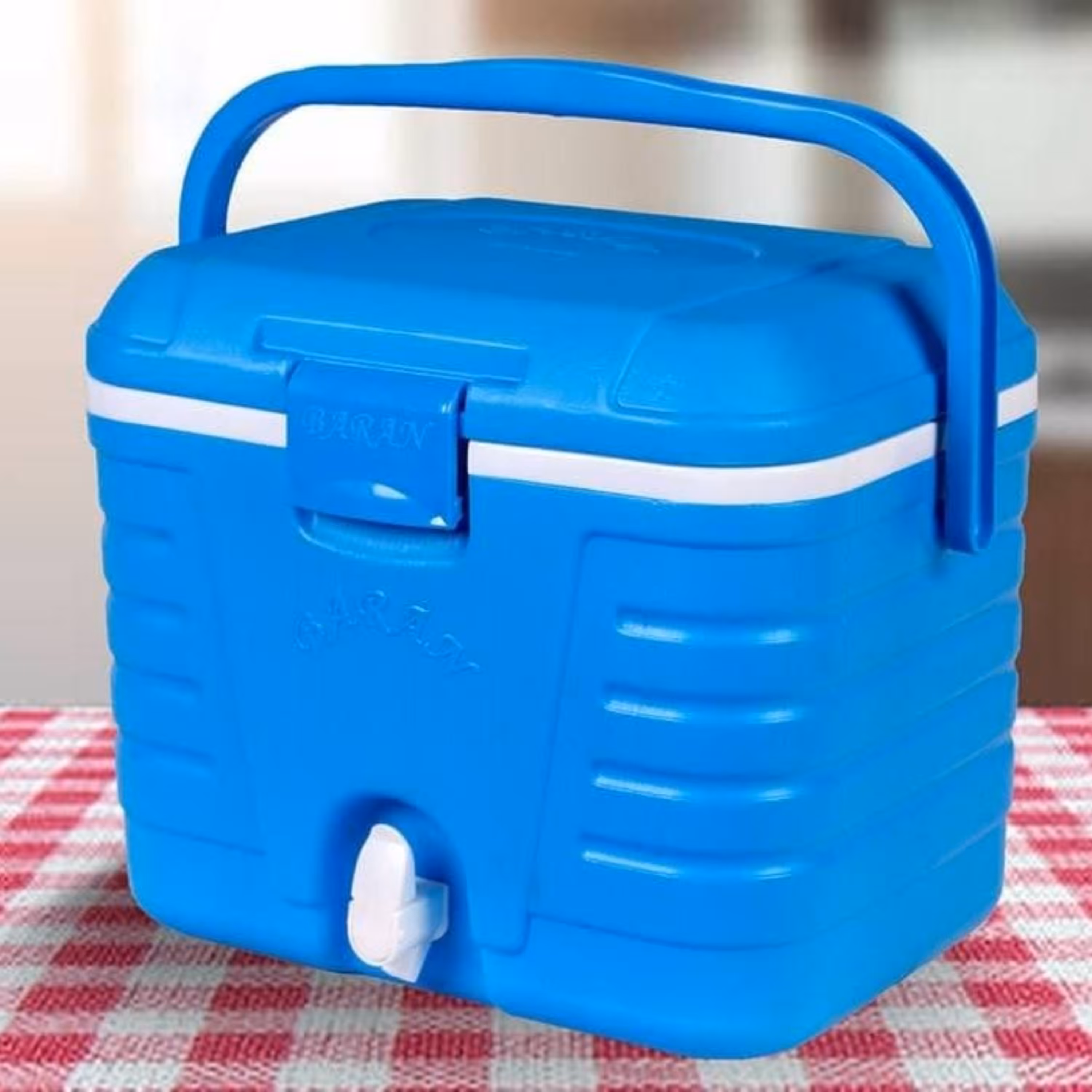 کلمن صندوقی باران20شیردار درب قفلی ودسته حمل وتک جعبه بین 19تا20لیترگنجایش