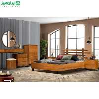 تخت خواب دو نفره(پایه فلزی) هستی
