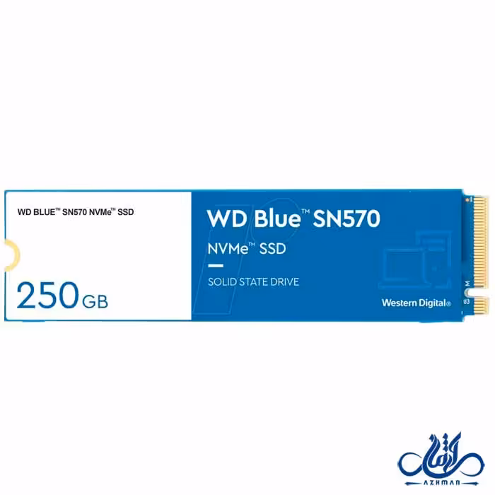 حافظه اس اس دی وسترن دیجیتال M.2 250G SN570 BLUE