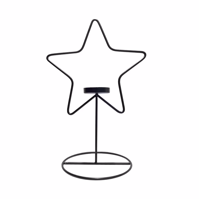 جاشمعی فلزی طرح ستاره کد 01