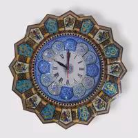 ساعت دیواری خاتم کاری قطر 42 سانتی