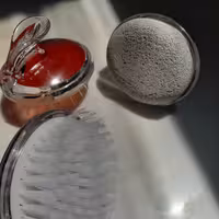 پک 3 تیکه حمام (سنگ پا ،براش شستشو بدن ،ماساژور سر )