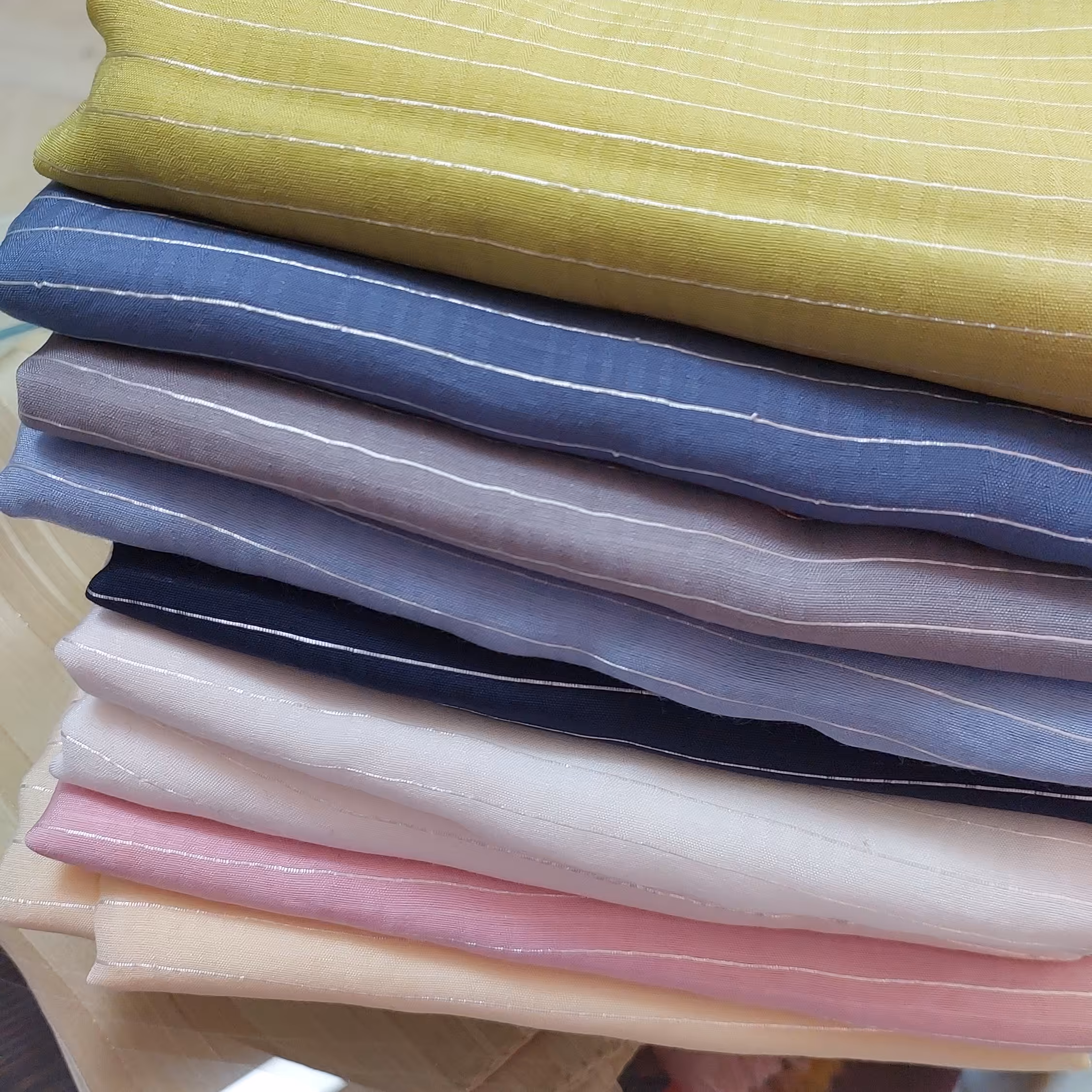 شال راه راه نخی رنگبندی