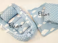 ست 3 تکه elaart مدل ابر رنگ آبی