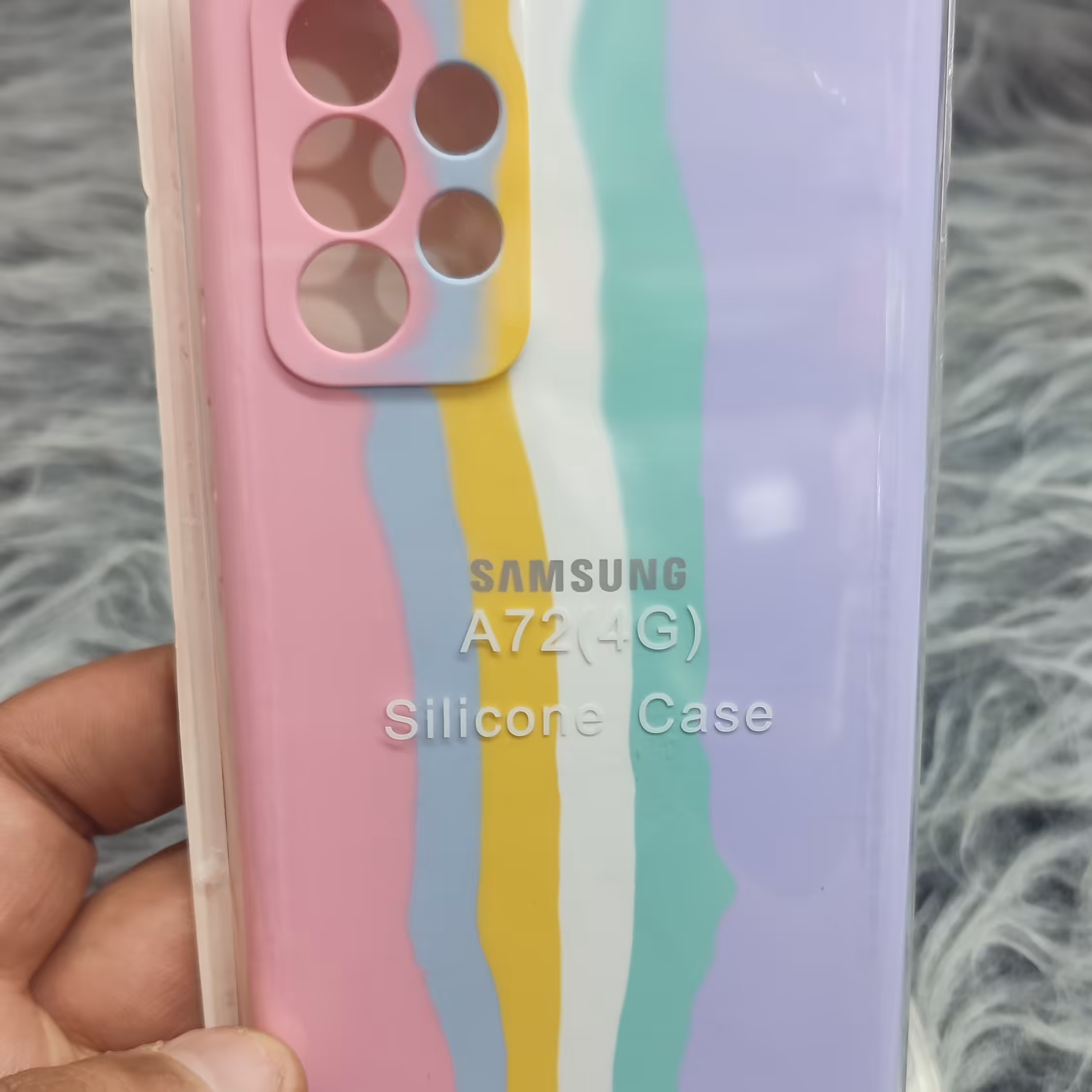 سیلیکونی آبرنگی SAMSUNG A72  سه