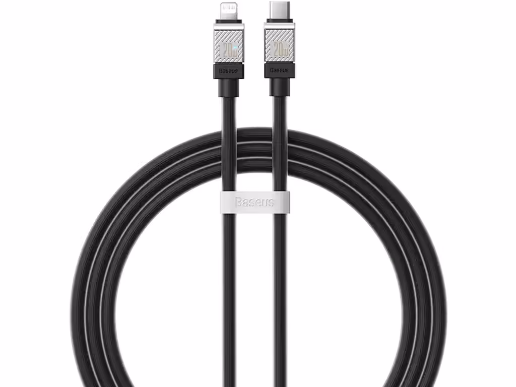 کابل شارژ سریع تایپ سی به لایتنینگ 20 وات یک متری بیسوس Baseus USB-C to Lightning Coolplay Series CAKW000002