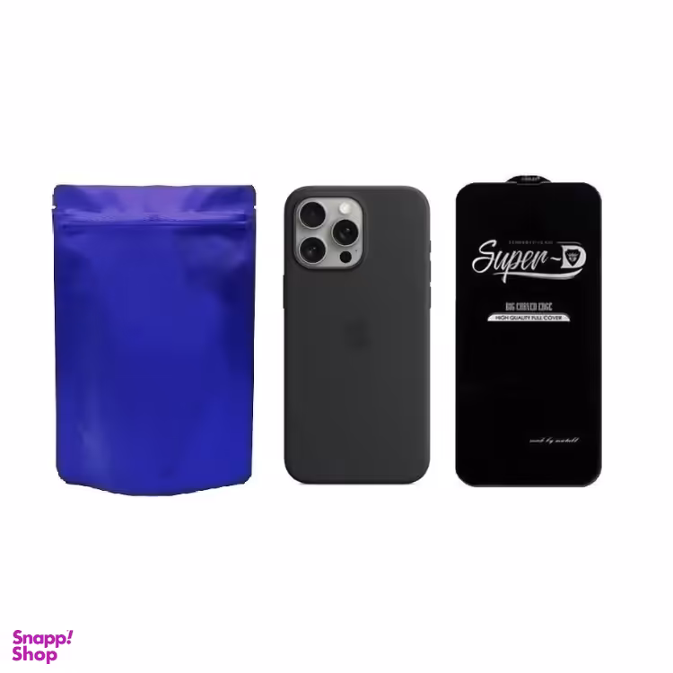 کاور گوشی موبایل مدل M-B Silicon مناسب اپل iPhone 14 Pro به همراه محافظ صفحه نمایش SuperD