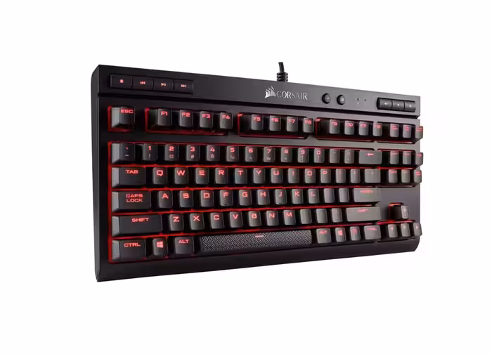 خرید کیبورد گیمینگ کورسیر Corsair K63 Compact Backlit Red با بهترین قیمت