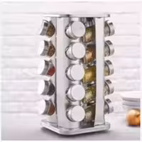 ادویه استیل گردان 20 تایی مربع کد 7107 با ارسال رایگان