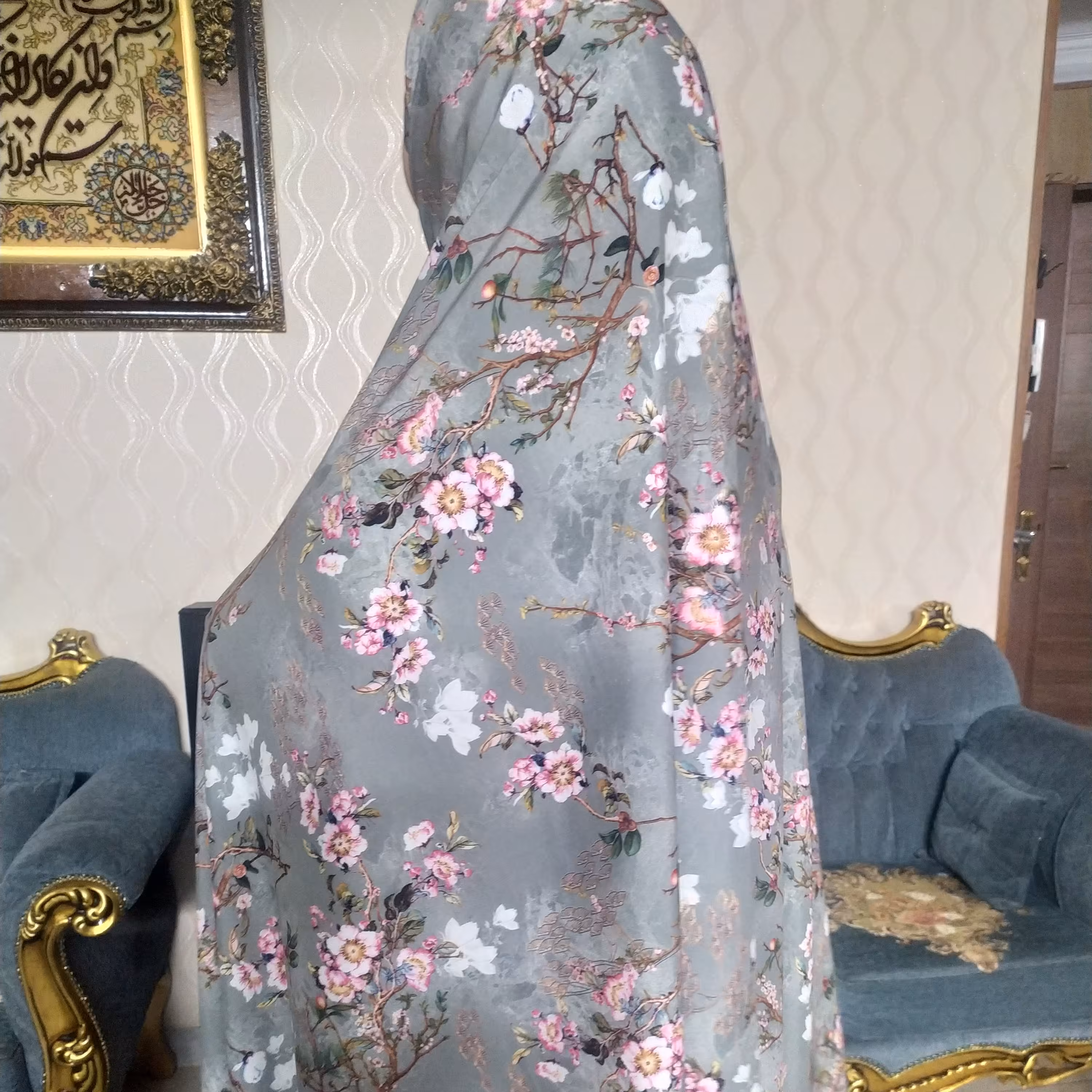 چادر رنگی سه بعدی صدفی  