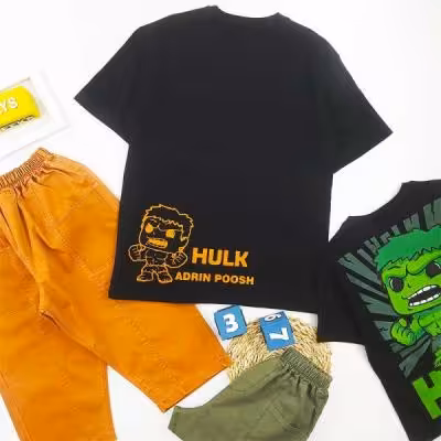 ست پسرانه هالک مشکی کد 10164