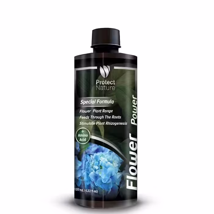 کود مایع ویژه گلدهی گل ها و گیاهان زینتی و آپارتمانی برند پروتکت نیچر حجم 125cc