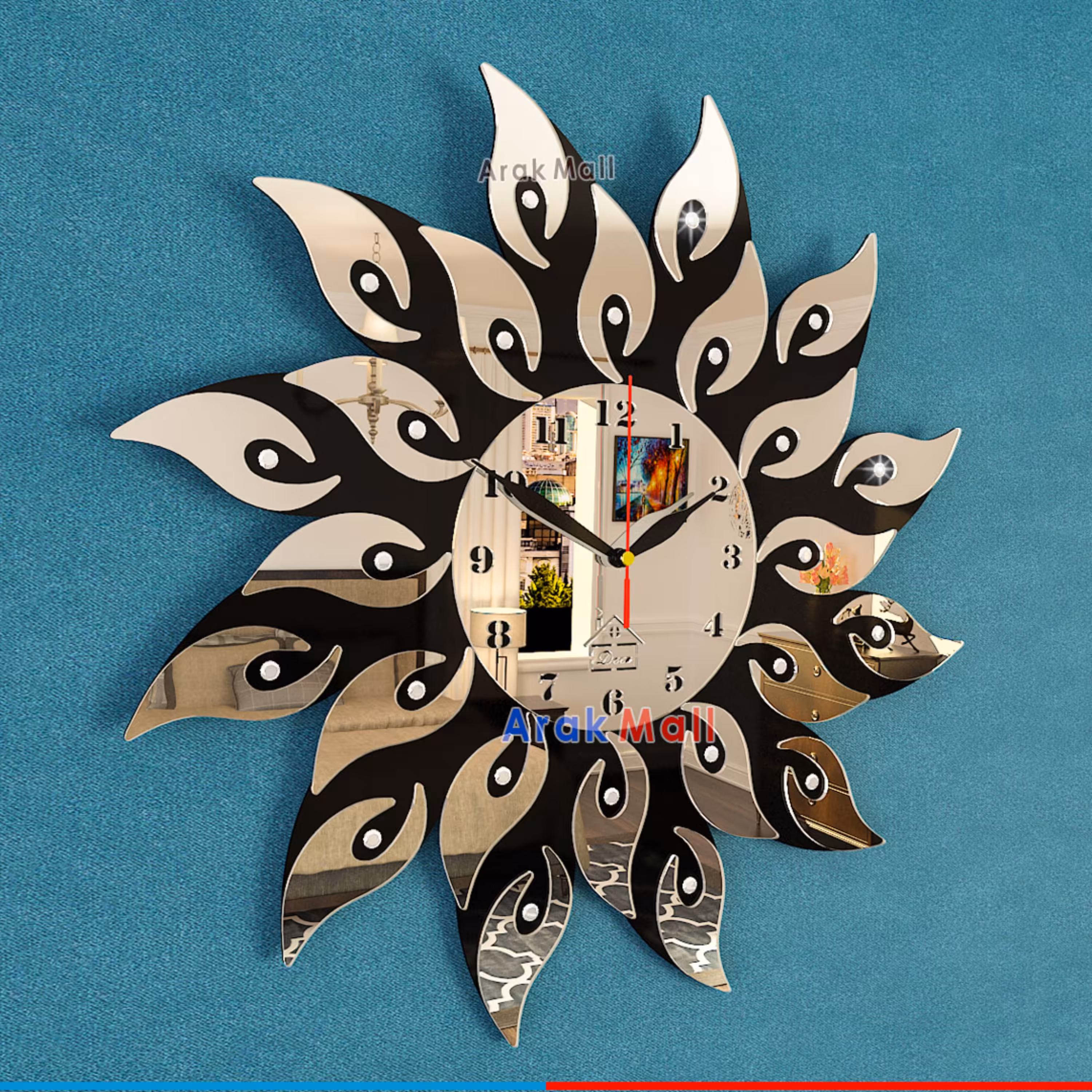 ساعت دیواری سان قطر 48 سانتیمتر