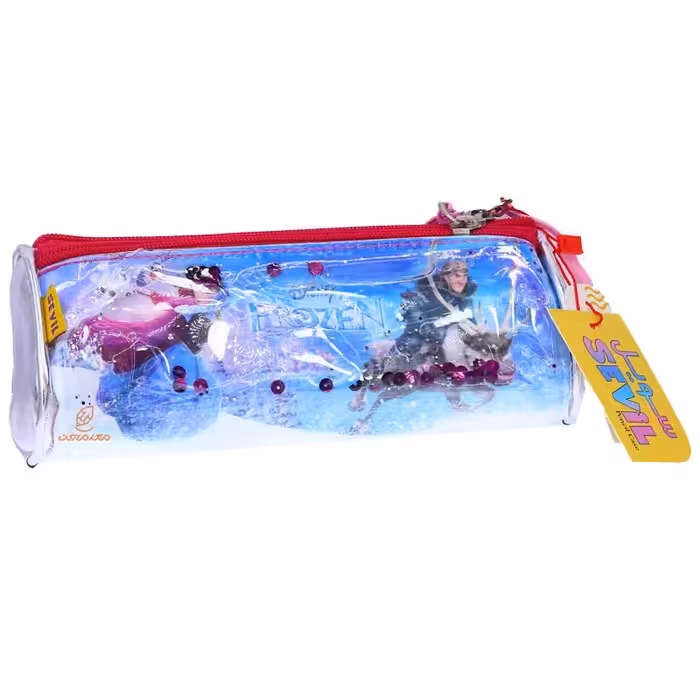 جامدادی آکواریومی 3065 طرح فروزن زیپ قرمز سویل SEVIL