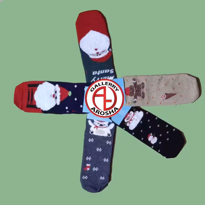 جوراب مچی با طرح برجسته 