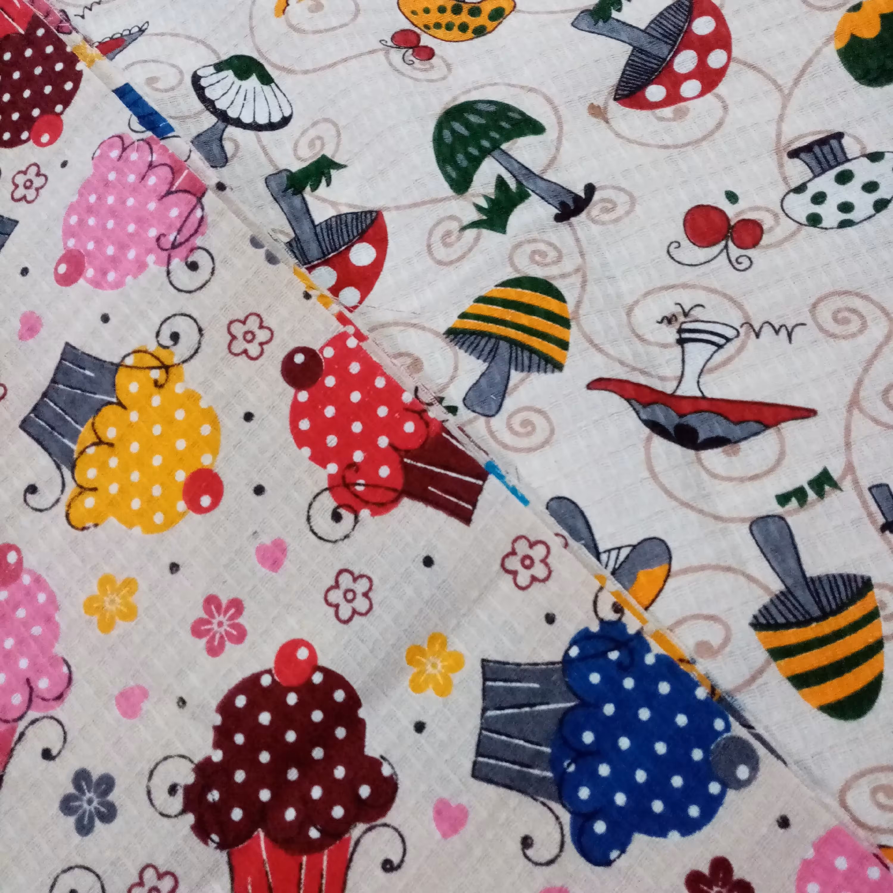 پک دوعدد دستمال زنبوری آشپزخانه آبگیر و تمام نخ