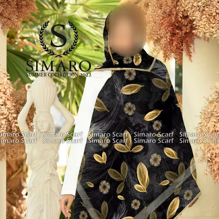 روسری کرپ حریر قواره بزرگ  کد026