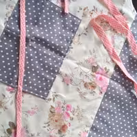 پیش بند آشپزخانه دو لایه با کتان نخ ترک 