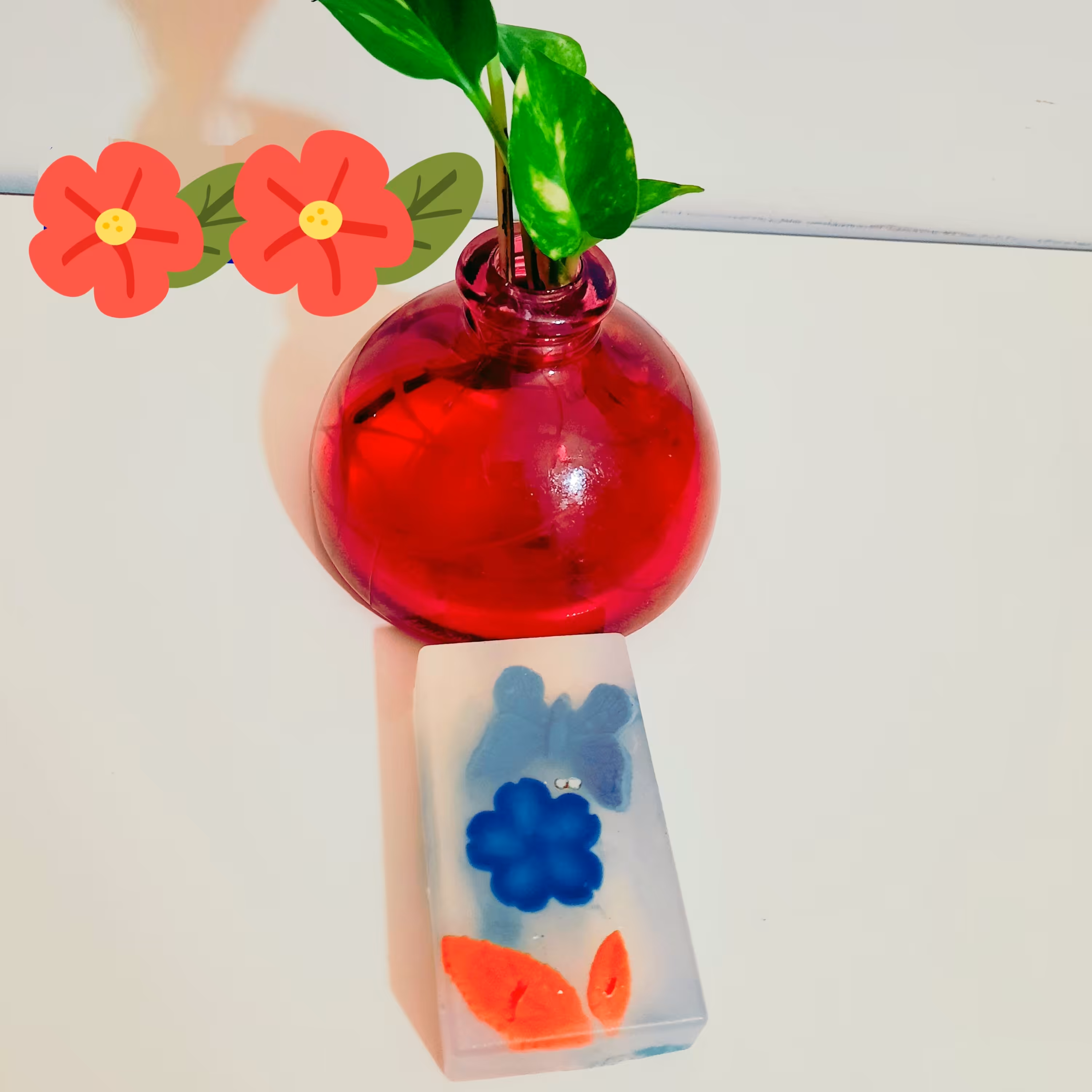 صابون گیاهی و درمانی دستساز، طرح مستطیل ،روغن توت فرنگی ونارگیل رایحه رز وزن 63گرم،قیمت 62000تومان