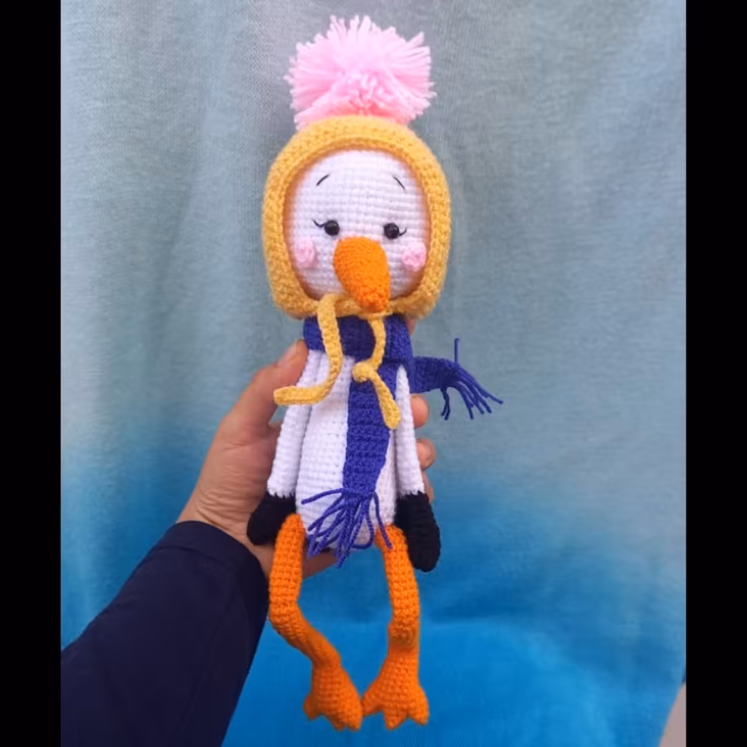 عروسک بافتنی لک لک30سانتی بافت بارنگ دلخواه شما