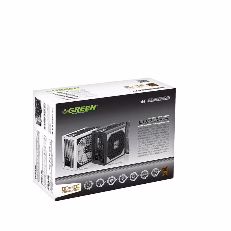 منبع تغذیه کامپیوتر گرین مدل GP480A-EUD