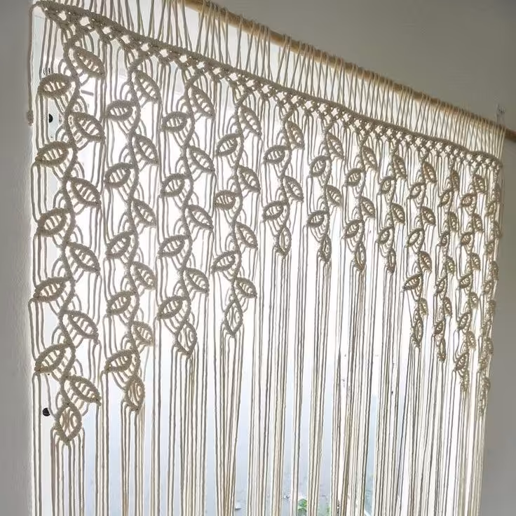 پرده آشپزخانه برگ 