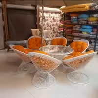 صندلی باغی مدل بامبو وزن صندلی 11کیلو.رنگ بدنه سفیدو مشکی و بالای 10رنگ پارچه..(هزینه ارسال ب عهده مشتری میباشد)