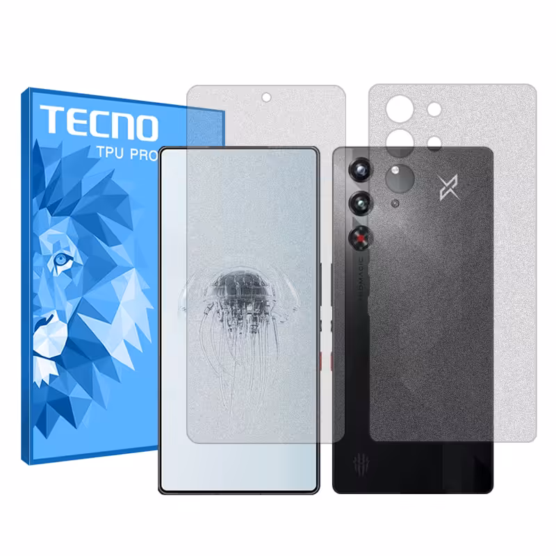 گلس صفحه نمایش و پشت گوشی زد تی ای nubia Red Magic 10 Pro مدل مات برند تکنو کد SS