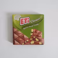 شکلات با مغز کامل پسته اتی ترکیه ETI cikolata مربعی 60 گرمی