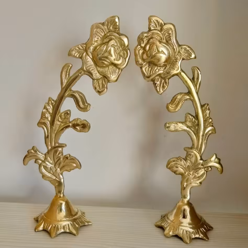 گل رز جفتی برنز