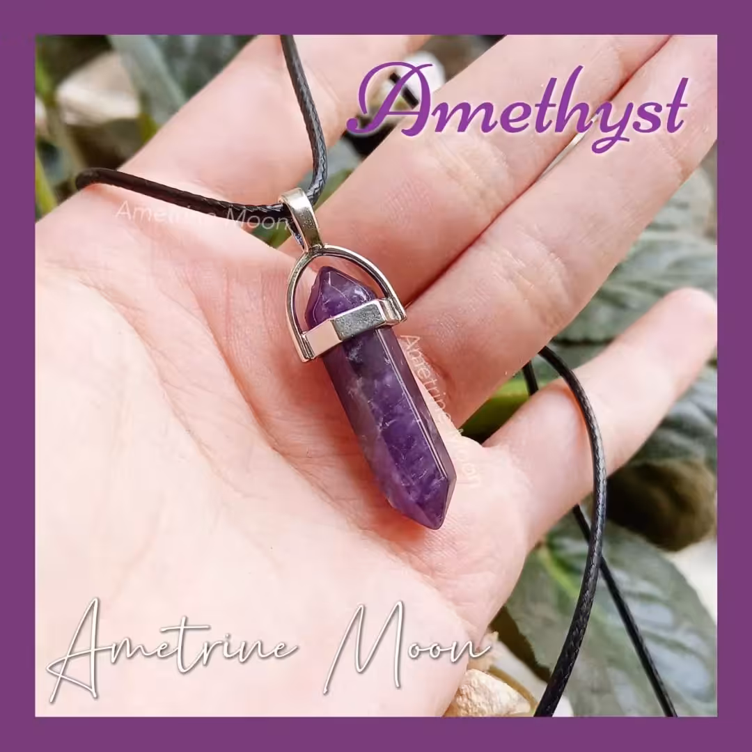 گردنبند امتیست منشوری طبیعی