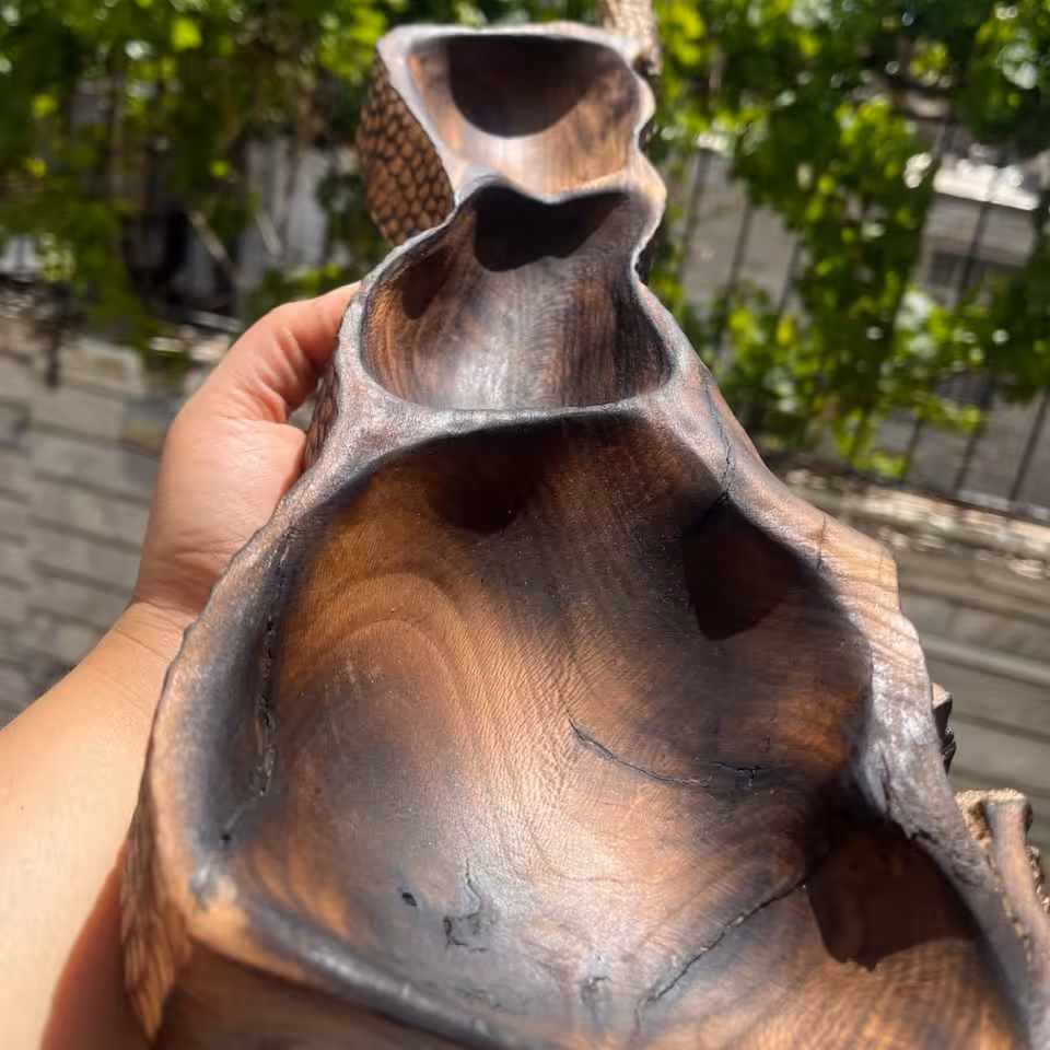 اردوخوری پذیرایی چوبی دسته دار 