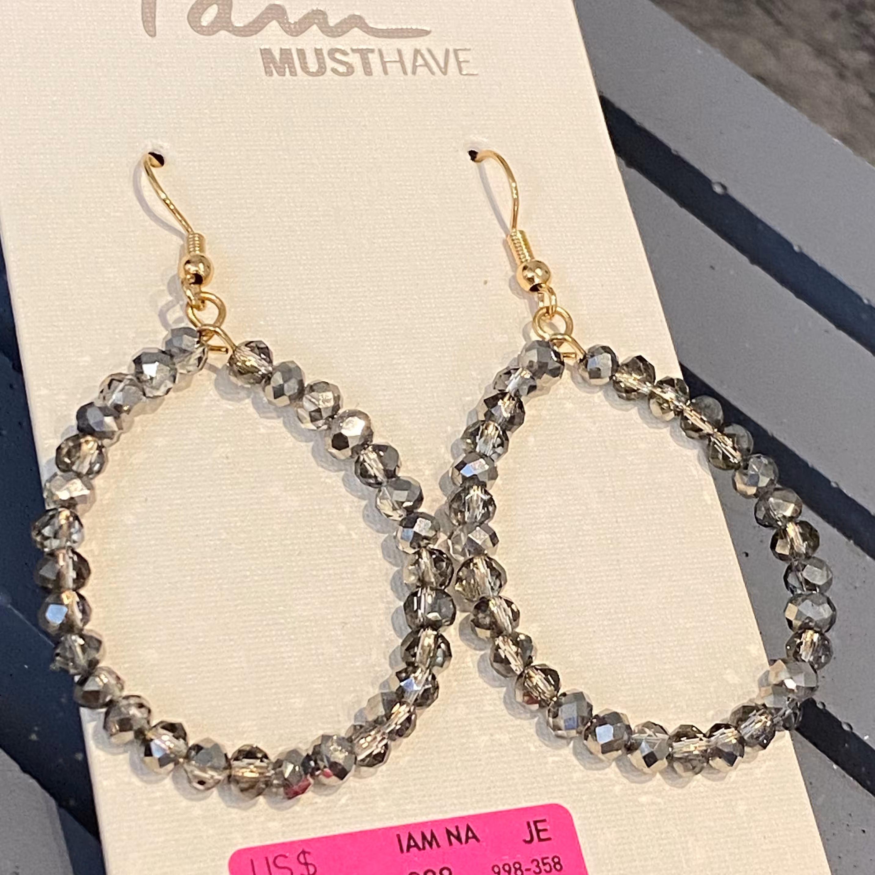 گوشواره اویز کریستالی گوشواره آویز زنانه و دخترانه گوشواره وارداتی  گوشواره برای