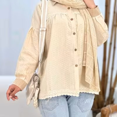 مانتو اسپرت زنانه لنین مدل گلدیس
