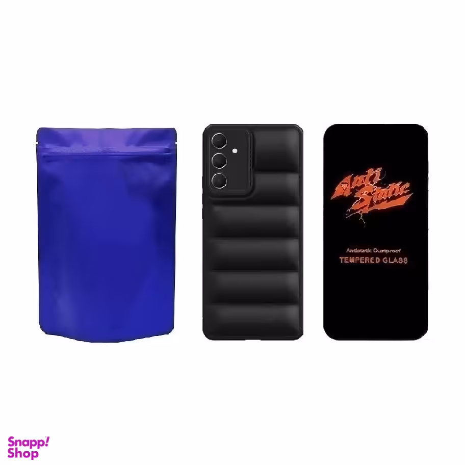 کاور موبایل مدل M-B Puffer مناسب سامسونگ Galaxy A15 به همراه محافظ صفحه نمایش Anti Static