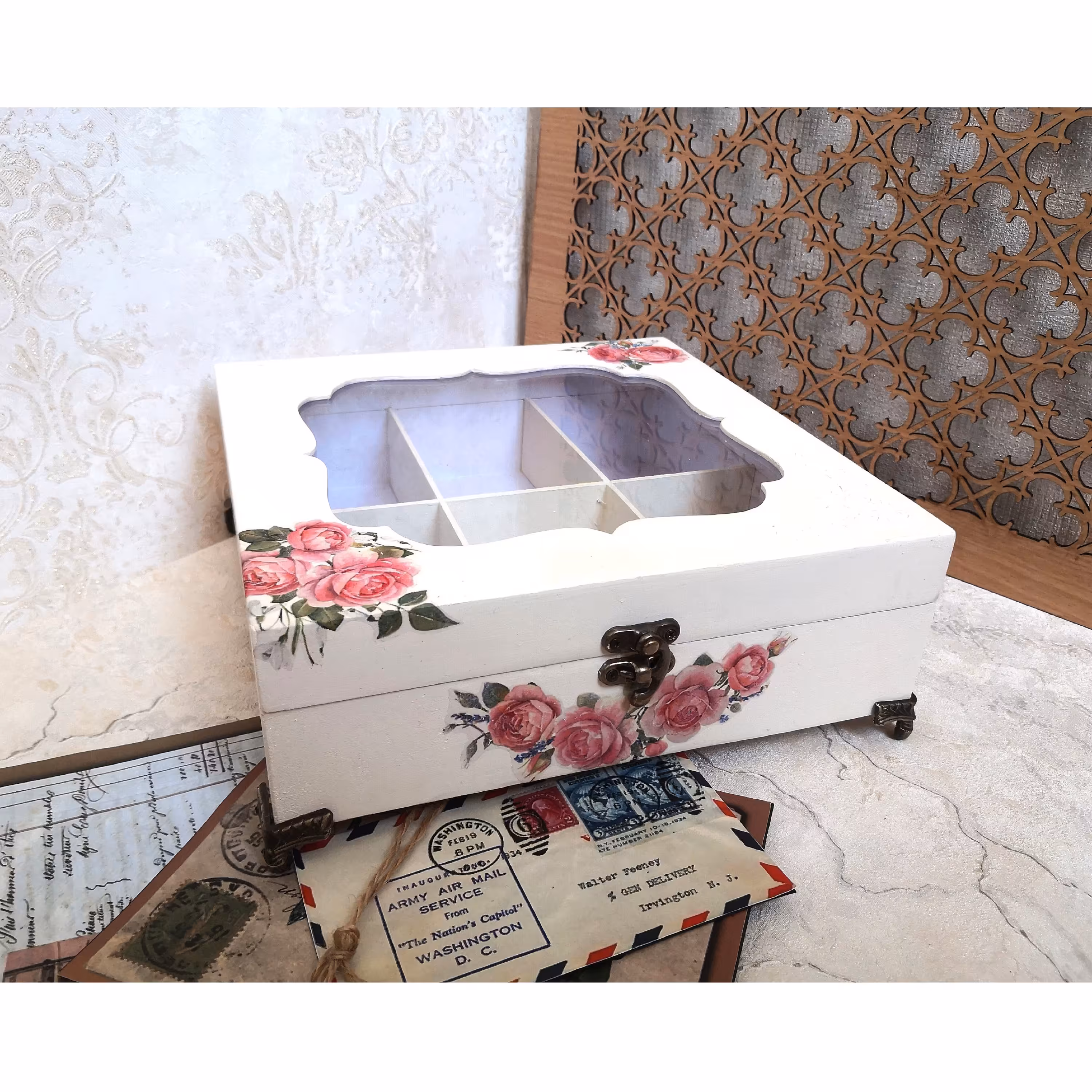 جعبه پذیرایی یا استند تی بگ پایه دار 