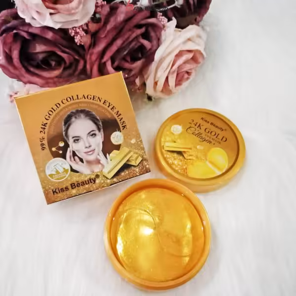 ماسک زیرچشم گلد 60 عددی کیس بیوتی KISSBeautyطلای 24 عیار