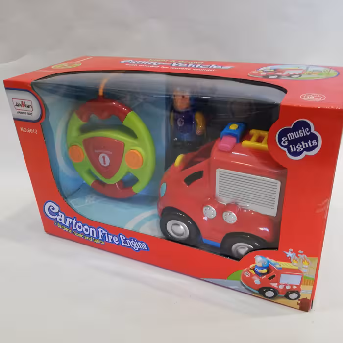 اسباب بازی ماشین کنترلی مدل آتش نشانی لگویی موزیکال مناسب برای 3 سال به بالا